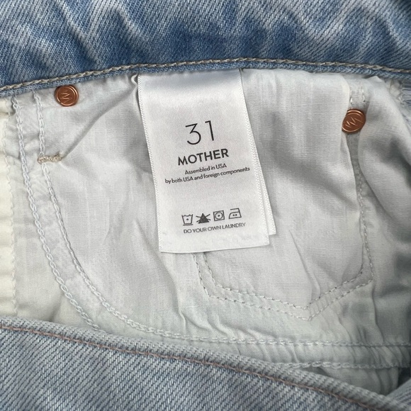 MOTHER The Twister High Rise Ankle Wide Leg Jeans in Cowabunga Sz 31 - Picture 5 of 14